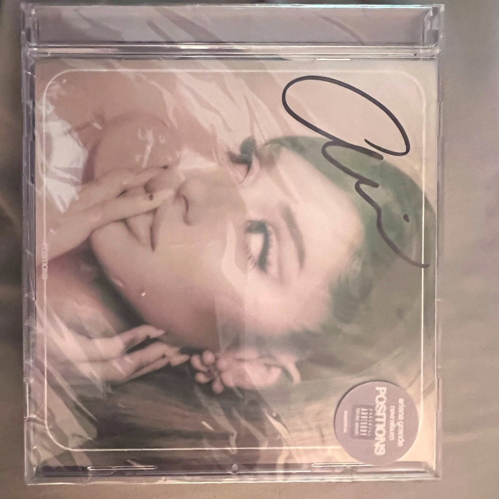 ariana grande signed positions cd, was only available for a limited time!